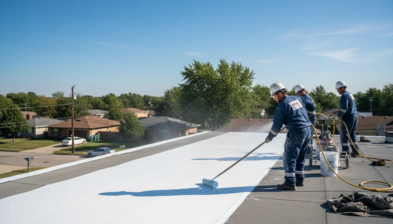Commercial roof coating in Warren, AR near me